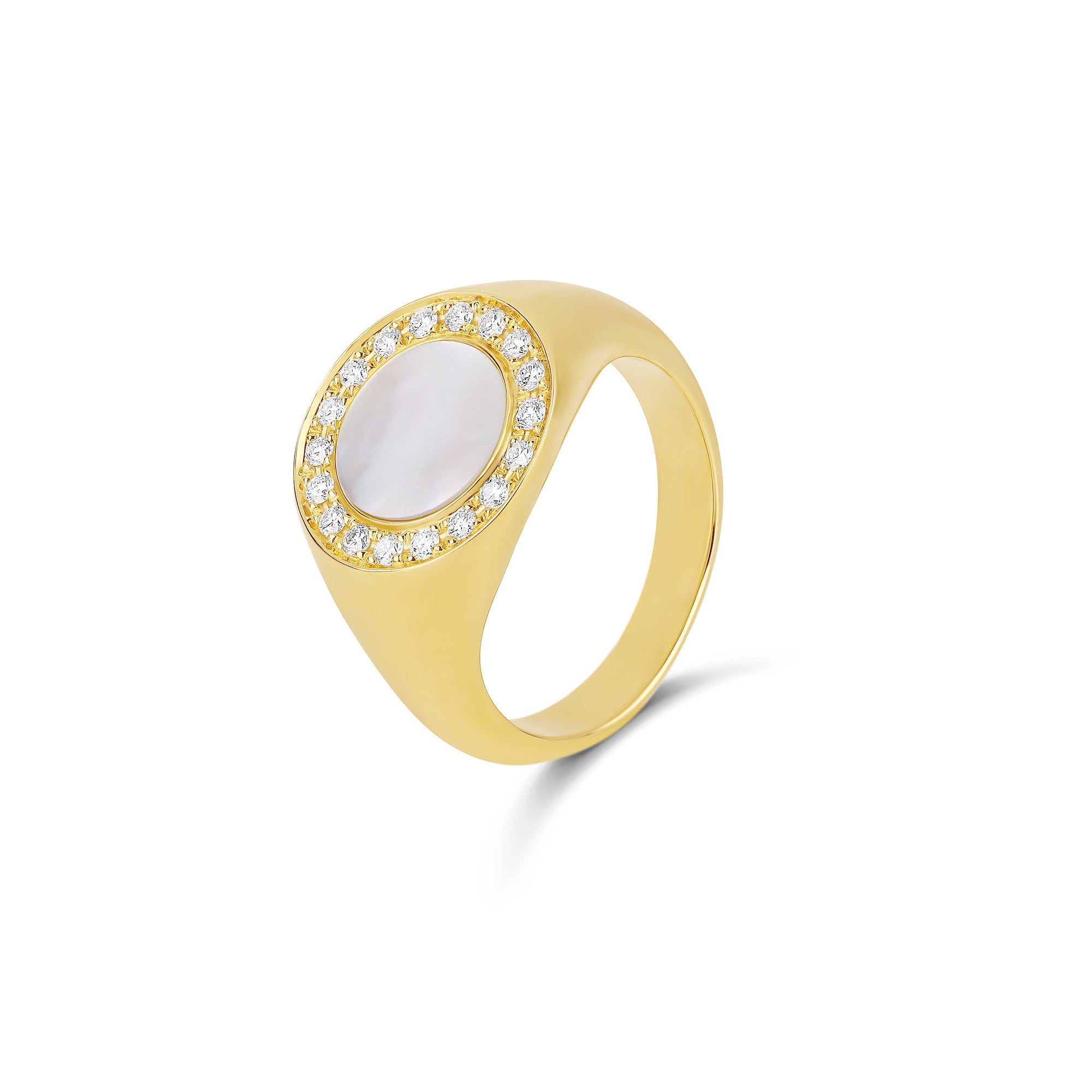 Mother of Pearl Round Pinky