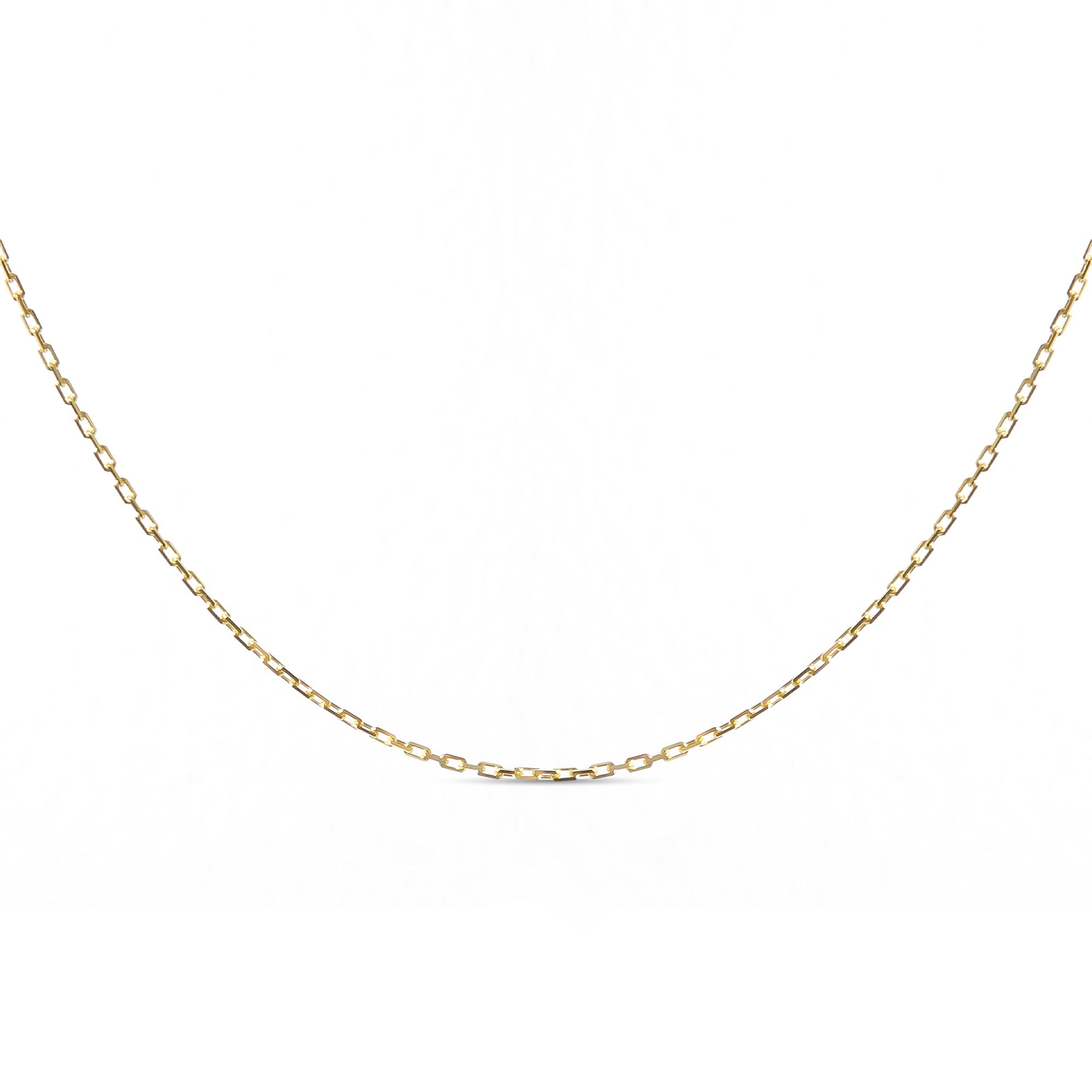 18-karat yellow gold Victoria Necklace, 2.34 grams, featuring a delicate chain design for a minimalist and timeless look. Ideal for layering or standalone wear.