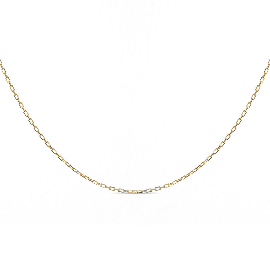 18-karat yellow gold Victoria Necklace, 2.34 grams, featuring a delicate chain design for a minimalist and timeless look. Ideal for layering or standalone wear.